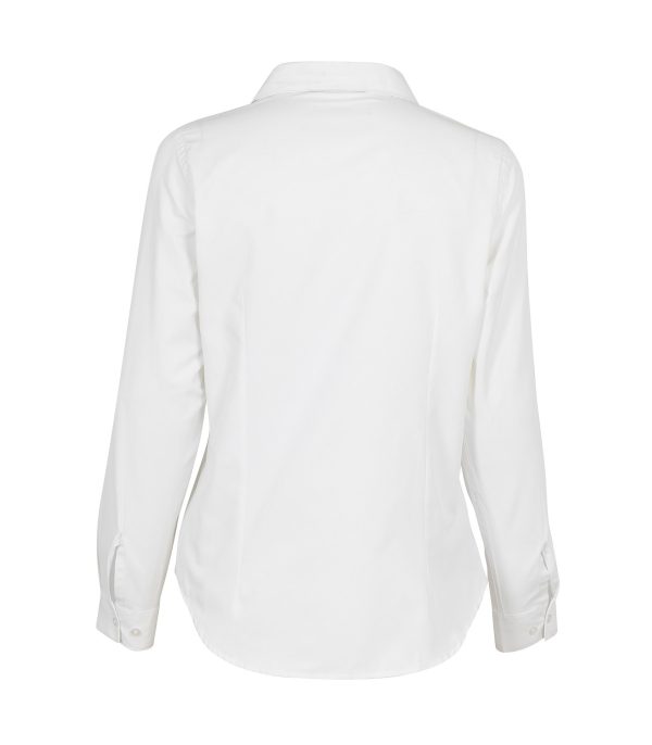 Blusa Oxford Light Manga Larga Mujer