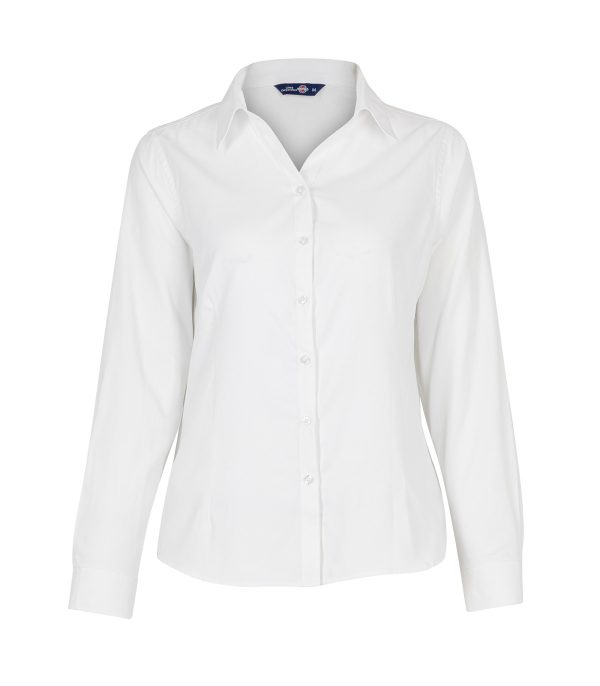 Blusa Oxford Light Manga Larga Mujer