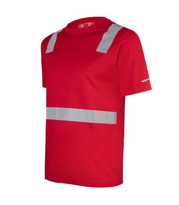 polera-hibrida-creflectiva-mcorta (10) Polera Hibrida con Cinta Reflectiva Manga Corta Hombre