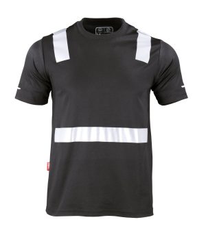 polera-hibrida-creflectiva-mcorta (12) Polera Hibrida con Cinta Reflectiva Manga Corta Hombre