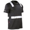 polera-hibrida-creflectiva-mcorta (13) Polera Hibrida con Cinta Reflectiva Manga Corta Hombre