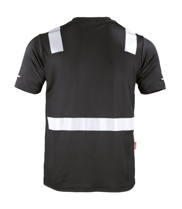 polera-hibrida-creflectiva-mcorta (15) Polera Hibrida con Cinta Reflectiva Manga Corta Hombre