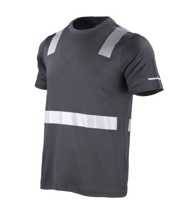polera-hibrida-creflectiva-mcorta (2) Polera Hibrida con Cinta Reflectiva Manga Corta Hombre