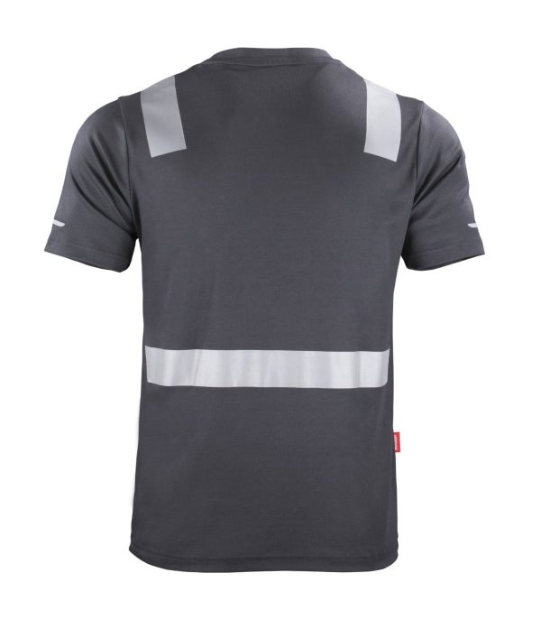 polera-hibrida-creflectiva-mcorta (3) Polera Hibrida con Cinta Reflectiva Manga Corta Hombre
