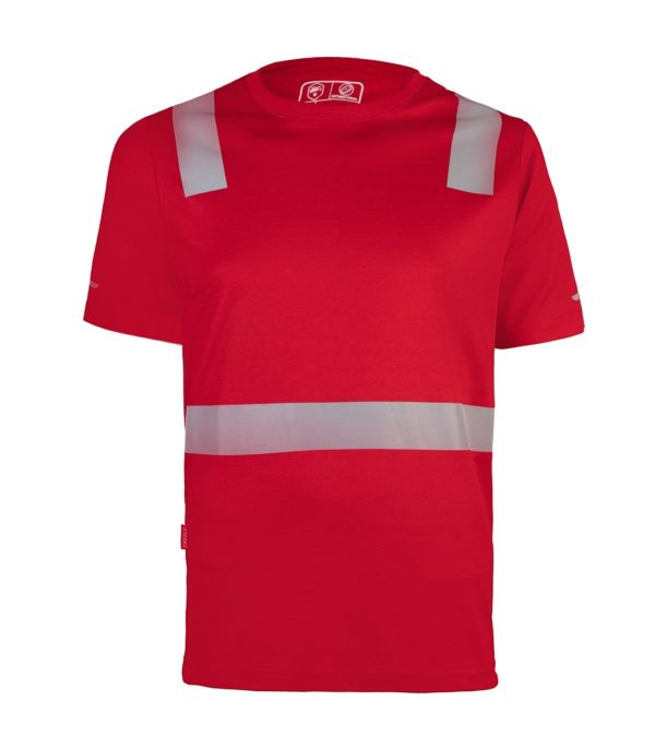 polera-hibrida-creflectiva-mcorta (8) Polera Hibrida con Cinta Reflectiva Manga Corta Hombre