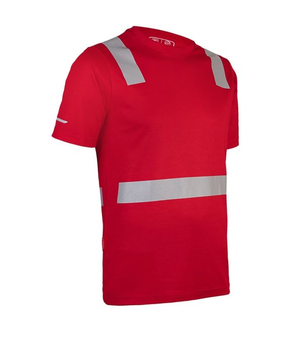 polera-hibrida-creflectiva-mcorta (9) Polera Hibrida con Cinta Reflectiva Manga Corta Hombre