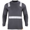 polera-hibrida-creflectiva-mlarga-60-alg-40 Polera Hibrida con Cinta Reflectiva Manga Larga Hombre