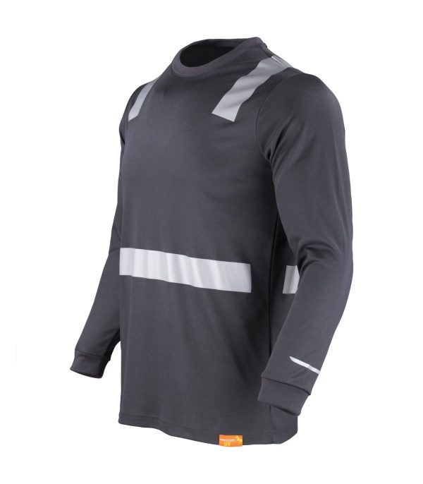 polera-hibrida-creflectiva-mlarga-60-alg-40 (2) Polera Hibrida con Cinta Reflectiva Manga Larga Hombre