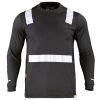 polera-hibrida-creflectiva-mlarga-60-alg-40 (8) Polera Hibrida con Cinta Reflectiva Manga Larga Hombre