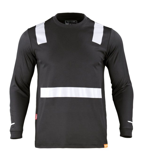 polera-hibrida-creflectiva-mlarga-60-alg-40 (8) Polera Hibrida con Cinta Reflectiva Manga Larga Hombre