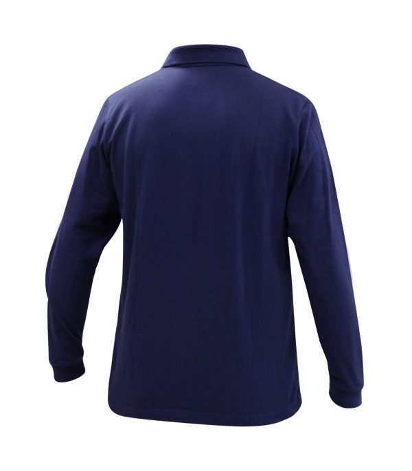 Polera Polo Confort Spandex Manga Larga Hombre