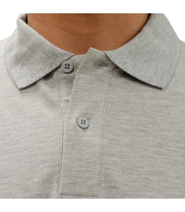 Polera Polo Confort Spandex Manga Larga Hombre