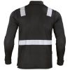Polera Polo Hibrida con Cinta Reflectiva Manga Larga Hombre