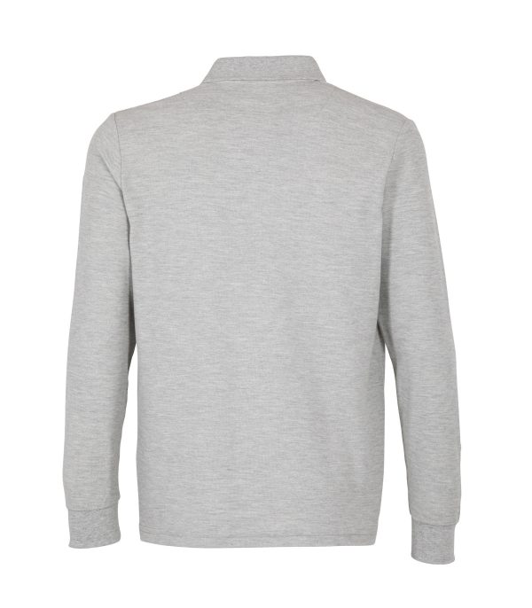 Polera Polo 60% Algodón Manga Larga Hombre