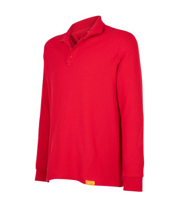 Polera Polo 60% Algodón Manga Larga Hombre