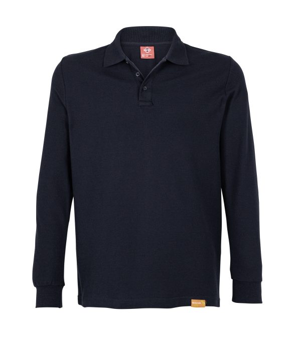 Polera Polo 60% Algodón Manga Larga Hombre