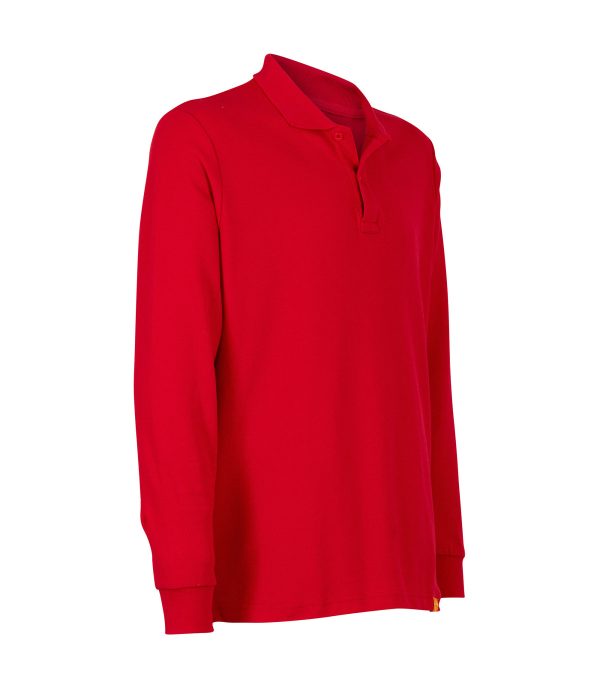 Polera Polo 80% Algodón Manga Larga Hombre