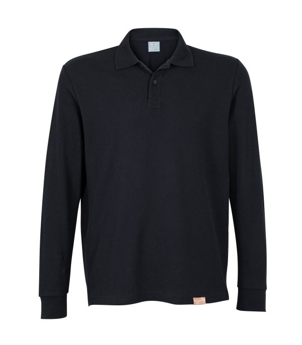 Polera Polo 80% Algodón Manga Larga Hombre