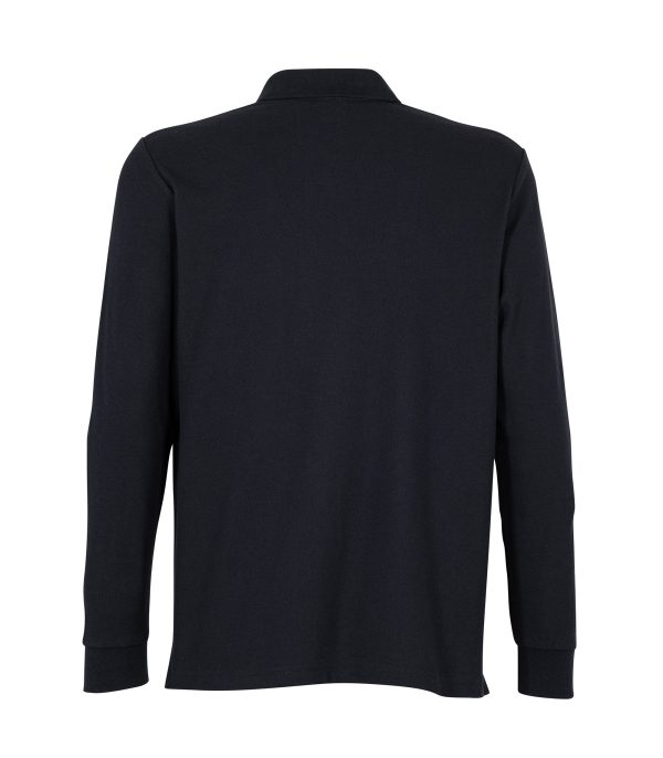 Polera Polo 80% Algodón Manga Larga Hombre