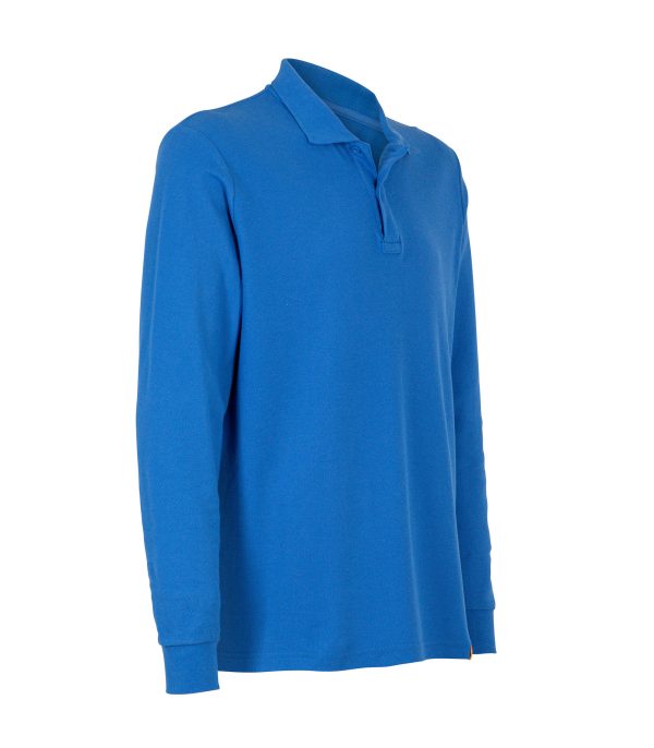 Polera Polo 80% Algodón Manga Larga Hombre