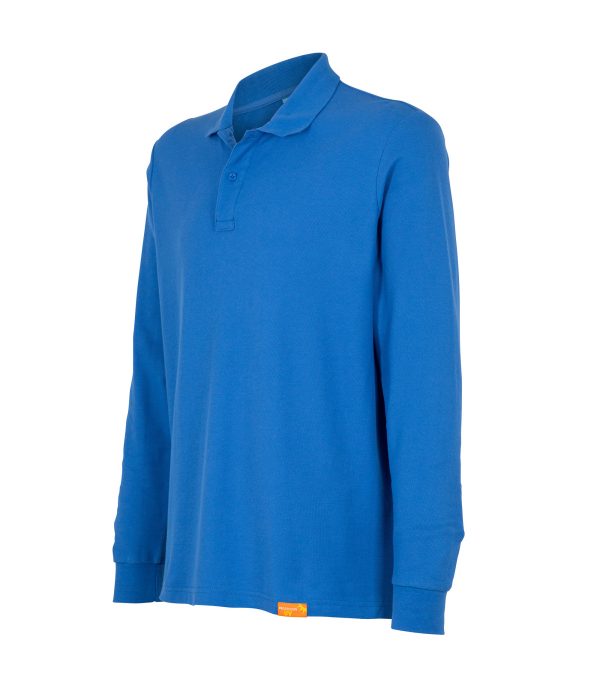 Polera Polo 80% Algodón Manga Larga Hombre